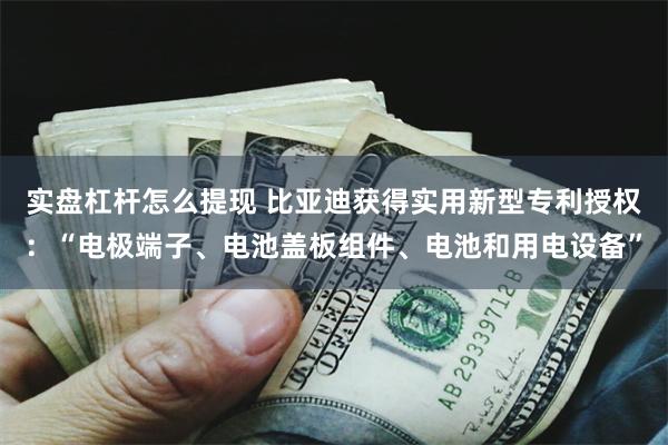 实盘杠杆怎么提现 比亚迪获得实用新型专利授权：“电极端子、电池盖板组件、电池和用电设备”