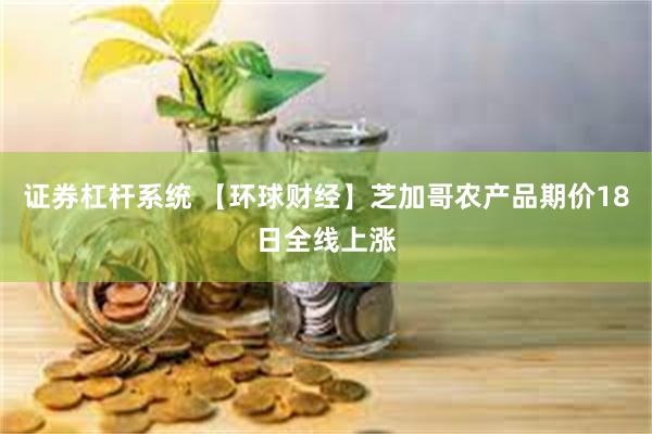 证券杠杆系统 【环球财经】芝加哥农产品期价18日全线上涨